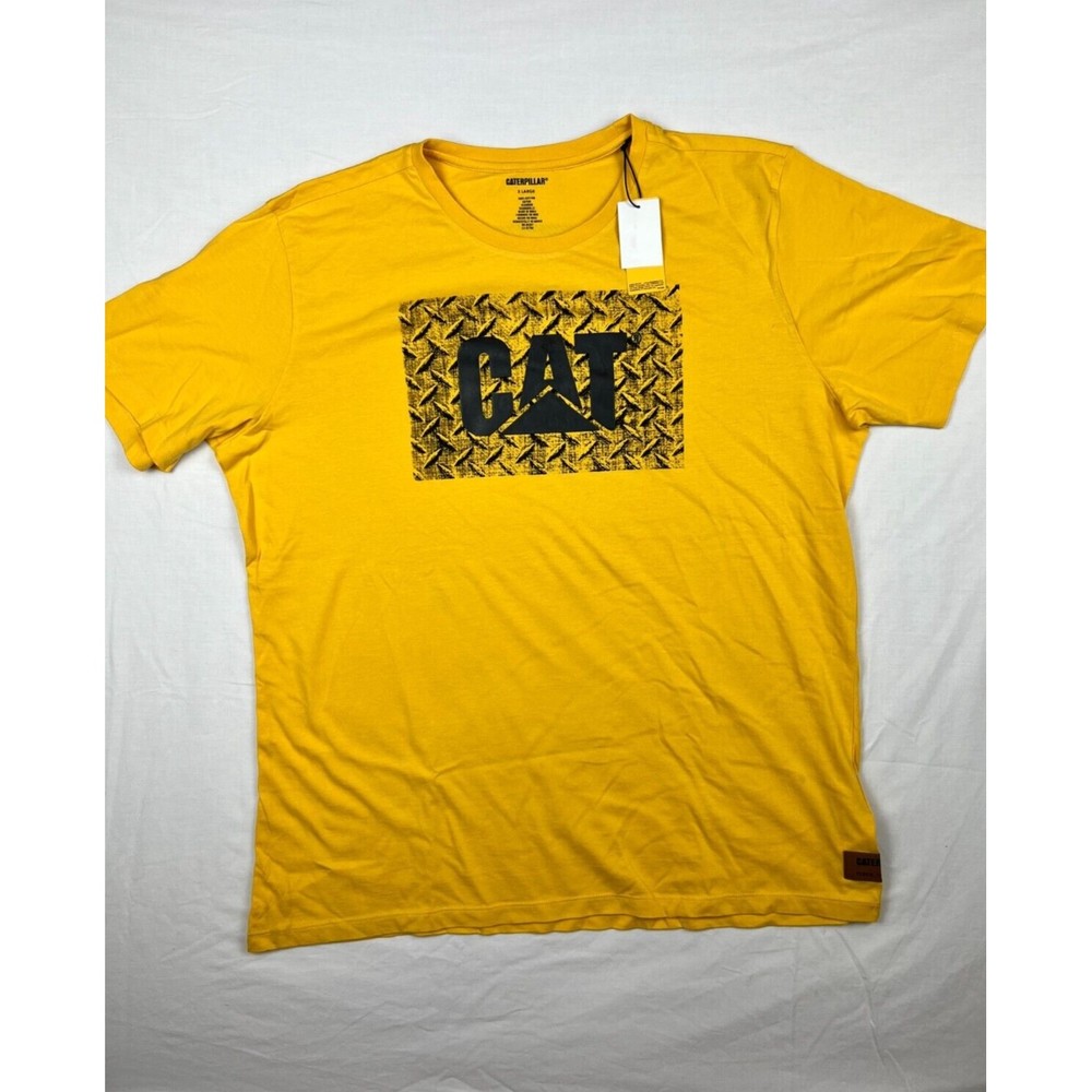 $ 30.00 Caterpillar Mens Short Sleeve Logo Tee YELLOW XL